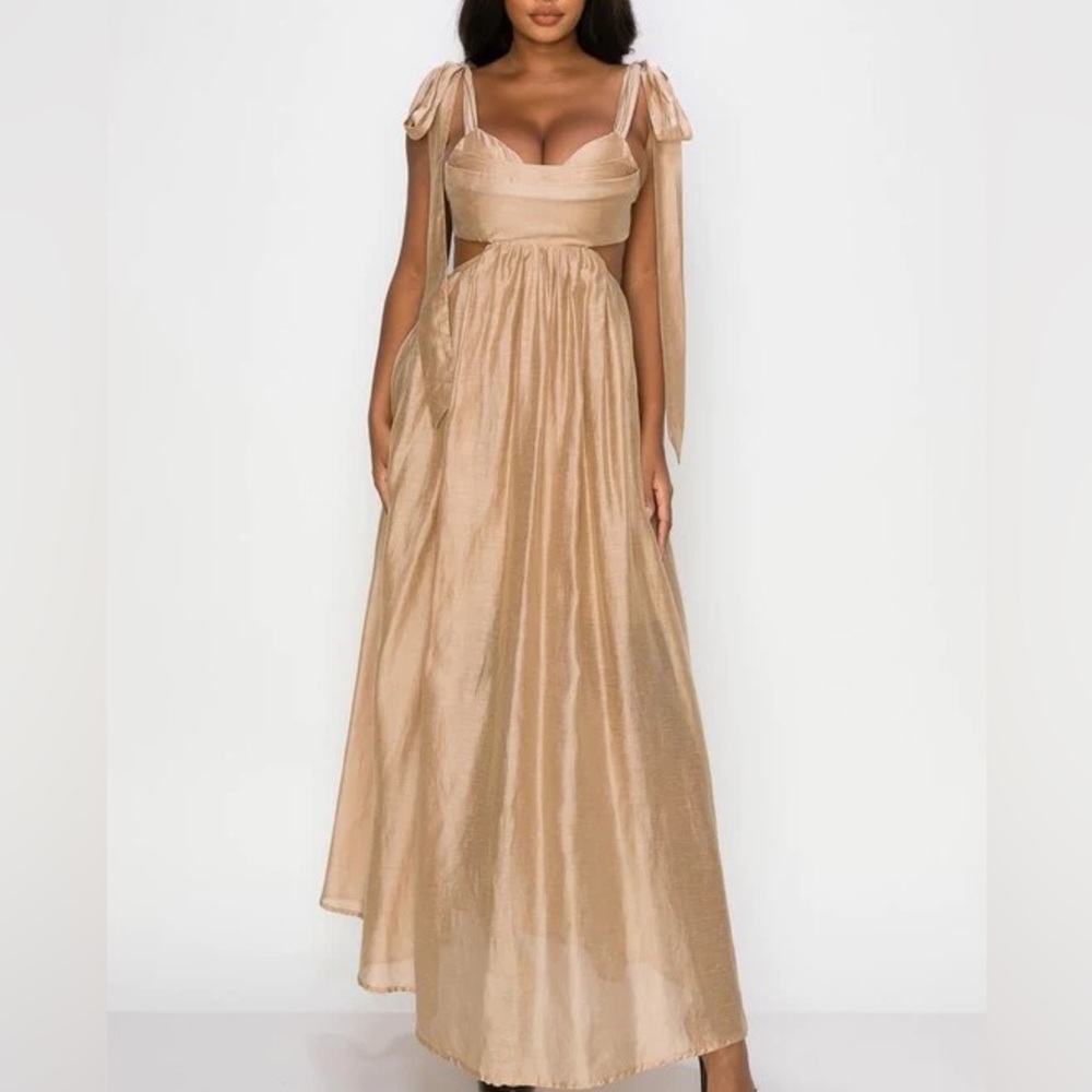 Luxury linen maxi